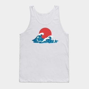 The Great Wave off Kanagawa - Japan Illustration Tank Top